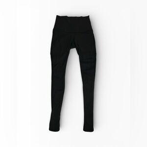 Lululemon Wunder Under Tech Mesh High Rise Leggings Size 4 Black Yoga Gym